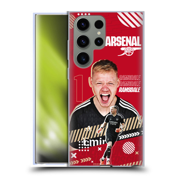 Arsenal FC 2023/24 First Team Aaron Ramsdale Soft Gel Case for Samsung Galaxy S23 Ultra 5G