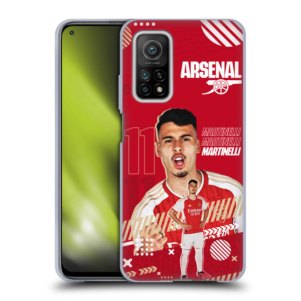 Arsenal FC 2023/24 First Team Gabriel Soft Gel Case for Xiaomi Mi 10T 5G