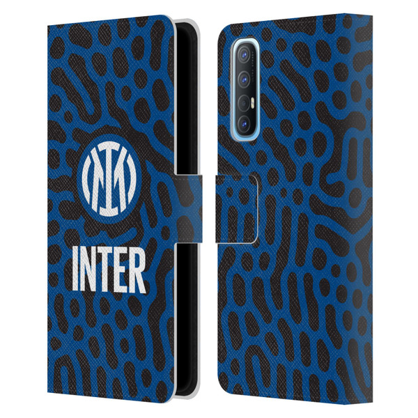 Fc Internazionale Milano Patterns Abstract 2 Leather Book Wallet Case Cover For OPPO Find X2 Neo 5G