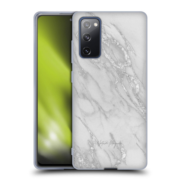 Nature Magick Marble Metallics Silver Soft Gel Case for Samsung Galaxy S20 FE / 5G