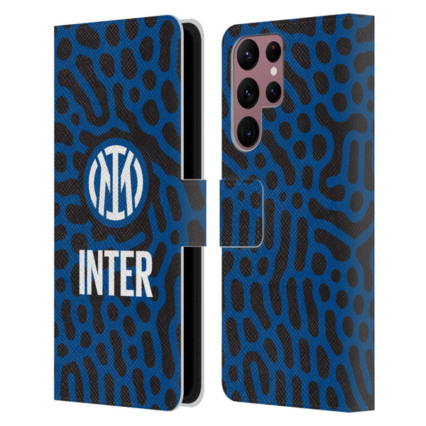 Fc Internazionale Milano Patterns Abstract 2 Leather Book Wallet Case Cover For Samsung Galaxy S22 Ultra 5G