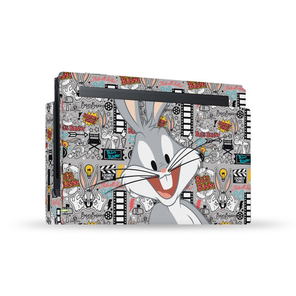 Looney Tunes Graphics and Characters Bugs Bunny Vinyl Sticker Skin Decal Cover for Nintendo Switch Console & Dock