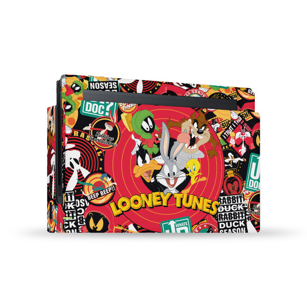 Looney Tunes Graphics and Characters Sticker Collage Vinyl Sticker Skin Decal Cover for Nintendo Switch Console & Dock