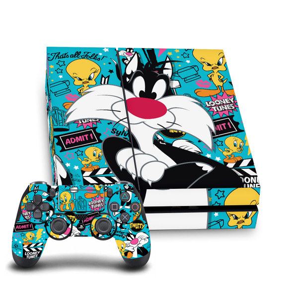 Looney Tunes Graphics and Characters Sylvester The Cat Vinyl Sticker Skin Decal Cover for Sony PS4 Console & Controller