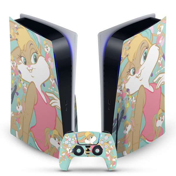 Looney Tunes Graphics and Characters Lola Bunny Vinyl Sticker Skin Decal Cover for Sony PS5 Disc Edition Bundle