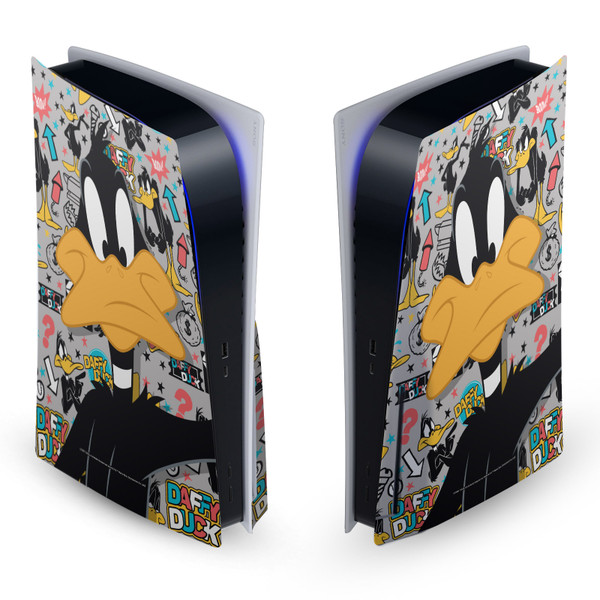 Looney Tunes Graphics and Characters Daffy Duck Vinyl Sticker Skin Decal Cover for Sony PS5 Disc Edition Console