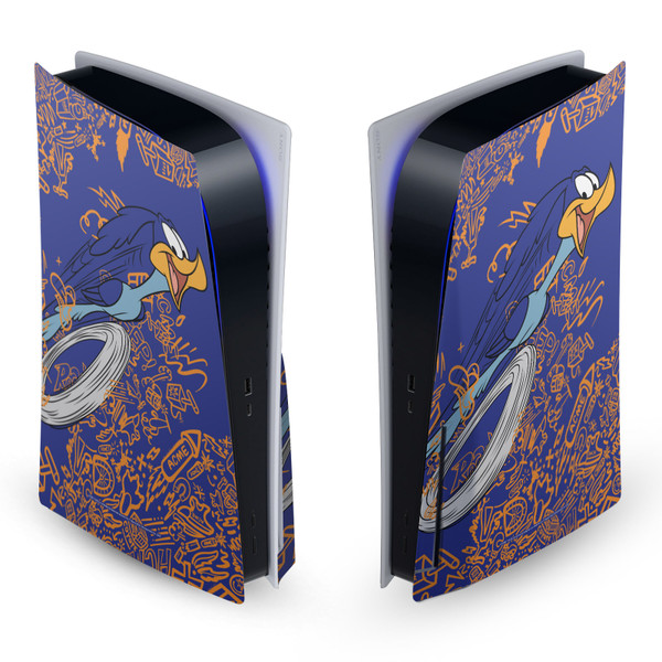 Looney Tunes Graphics and Characters Road Runner Vinyl Sticker Skin Decal Cover for Sony PS5 Disc Edition Console