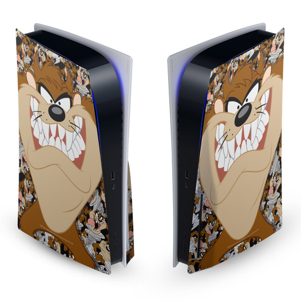 Looney Tunes Graphics and Characters Tasmanian Devil Vinyl Sticker Skin Decal Cover for Sony PS5 Disc Edition Console