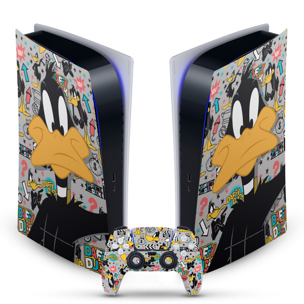 Looney Tunes Graphics and Characters Daffy Duck Vinyl Sticker Skin Decal Cover for Sony PS5 Digital Edition Bundle