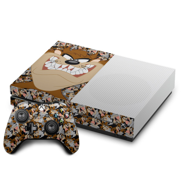 Looney Tunes Graphics and Characters Tasmanian Devil Vinyl Sticker Skin Decal Cover for Microsoft One S Console & Controller