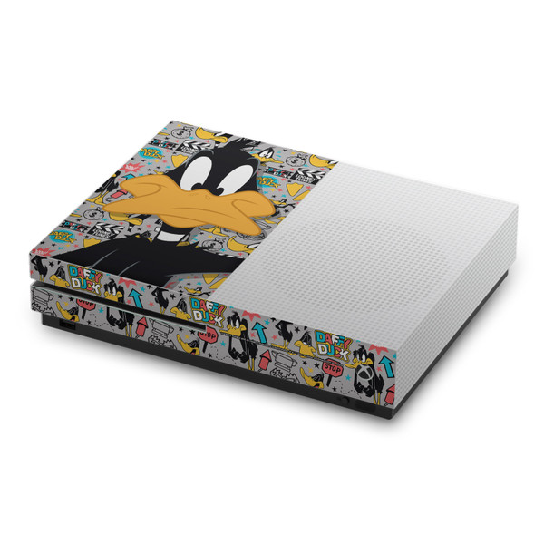 Looney Tunes Graphics and Characters Daffy Duck Vinyl Sticker Skin Decal Cover for Microsoft Xbox One S Console