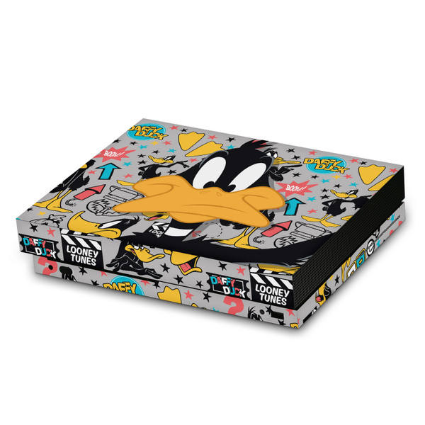 Looney Tunes Graphics and Characters Daffy Duck Vinyl Sticker Skin Decal Cover for Microsoft Xbox One X Console