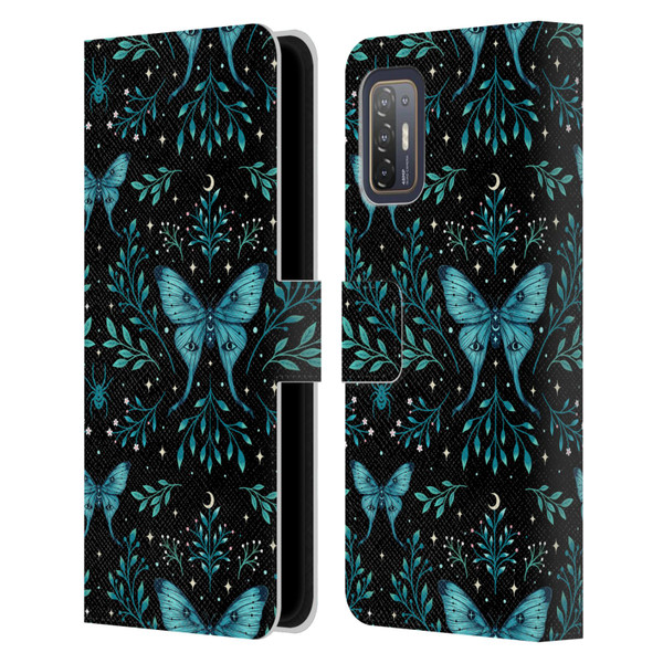 Episodic Drawing Art Butterfly Pattern Leather Book Wallet Case Cover For HTC Desire 21 Pro 5G
