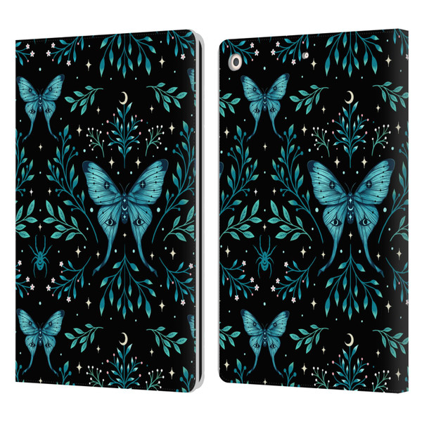 Episodic Drawing Art Butterfly Pattern Leather Book Wallet Case Cover For Apple iPad 10.2 2019/2020/2021