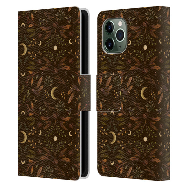 Episodic Drawing Art Winter Merry Patterns Leather Book Wallet Case Cover For Apple iPhone 11 Pro
