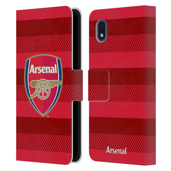 Arsenal FC Crest 2 Training Red Leather Book Wallet Case Cover For Samsung Galaxy A01 Core (2020)