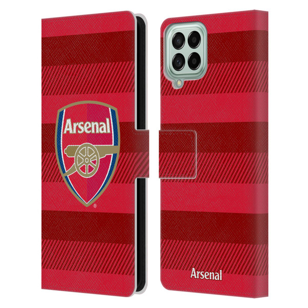 Arsenal FC Crest 2 Training Red Leather Book Wallet Case Cover For Samsung Galaxy M33 (2022)