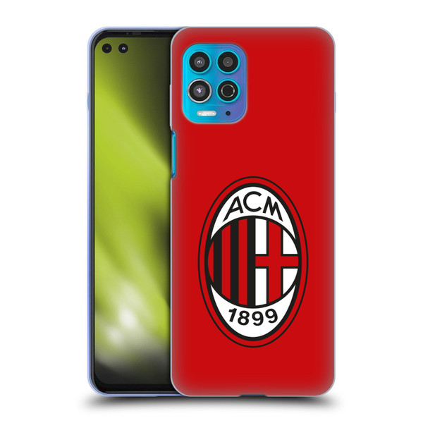 AC Milan Crest Full Colour Red Soft Gel Case for Motorola Moto G100