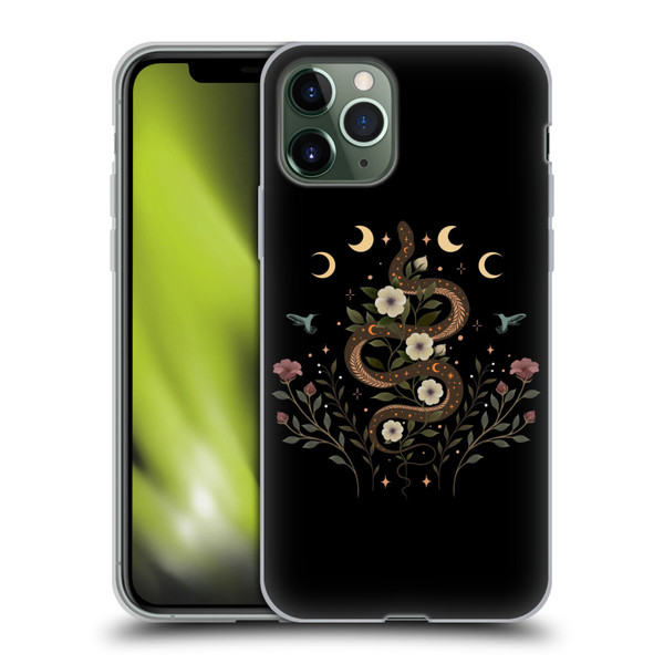 Episodic Drawing Illustration Animals Serpent Spell Soft Gel Case for Apple iPhone 11 Pro