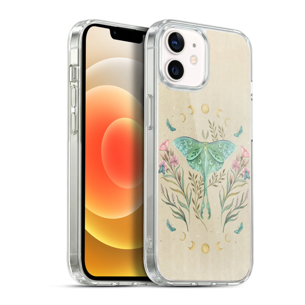 Episodic Drawing Illustration Animals Moth, Butterflies, & Flowers Soft Gel Case for Apple iPhone 12 / iPhone 12 Pro & MagSafe