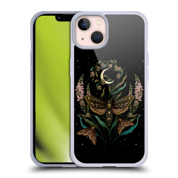 Episodic Drawing Illustration Animals Death Head Soft Gel Case for Apple iPhone 13
