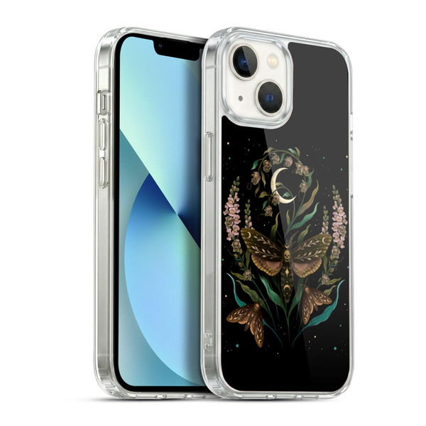Episodic Drawing Illustration Animals Death Head Soft Gel Case for Apple iPhone 13