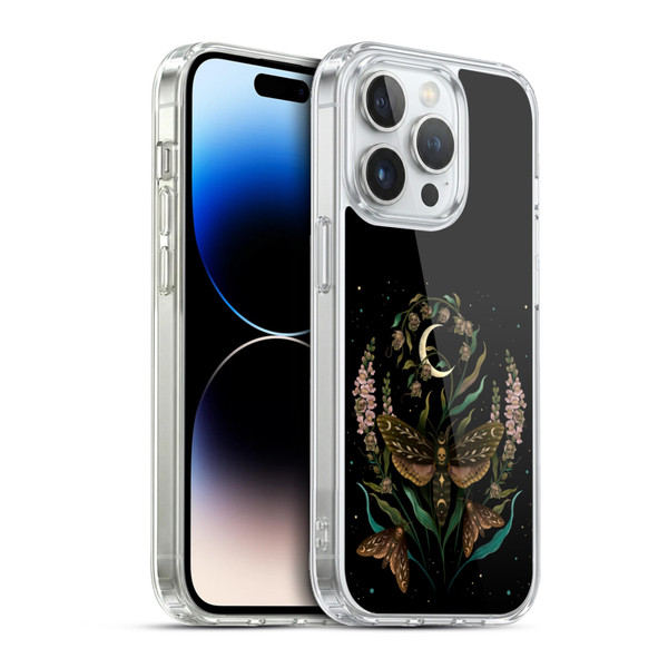 Episodic Drawing Illustration Animals Death Head Soft Gel Case for Apple iPhone 13 Pro & MagSafe