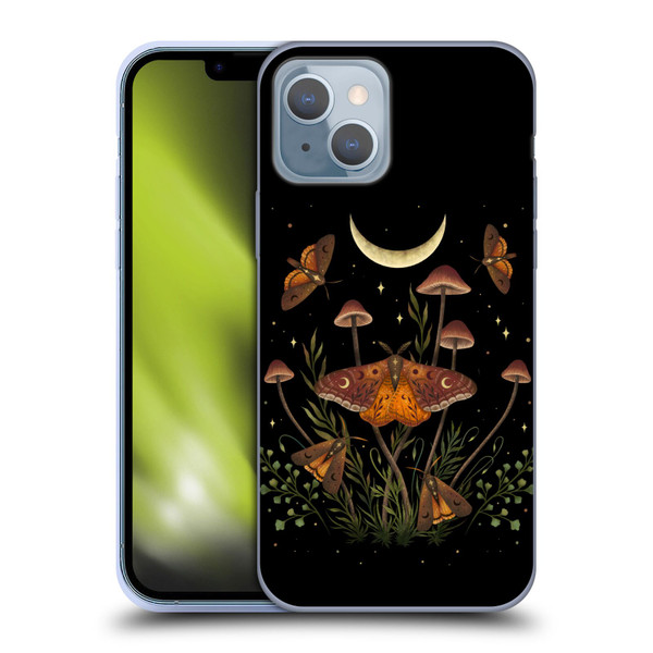 Episodic Drawing Illustration Animals Autumn Light Underwings Soft Gel Case for Apple iPhone 14