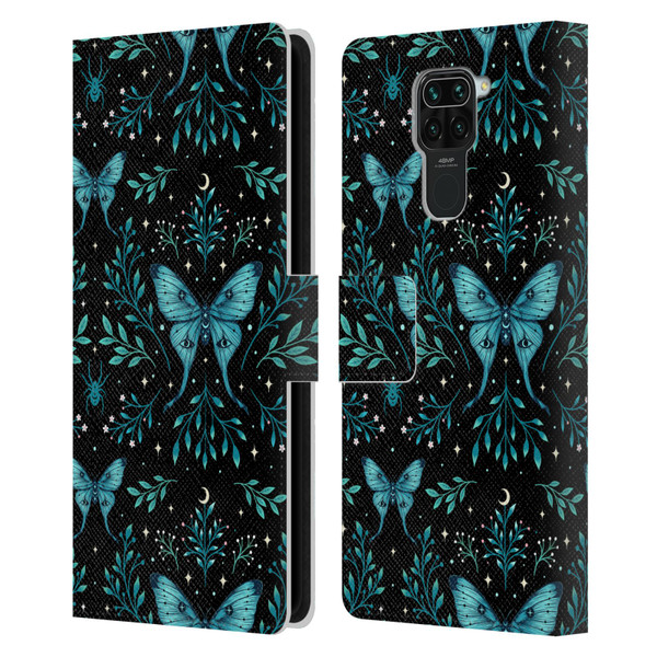 Episodic Drawing Art Butterfly Pattern Leather Book Wallet Case Cover For Xiaomi Redmi Note 9 / Redmi 10X 4G