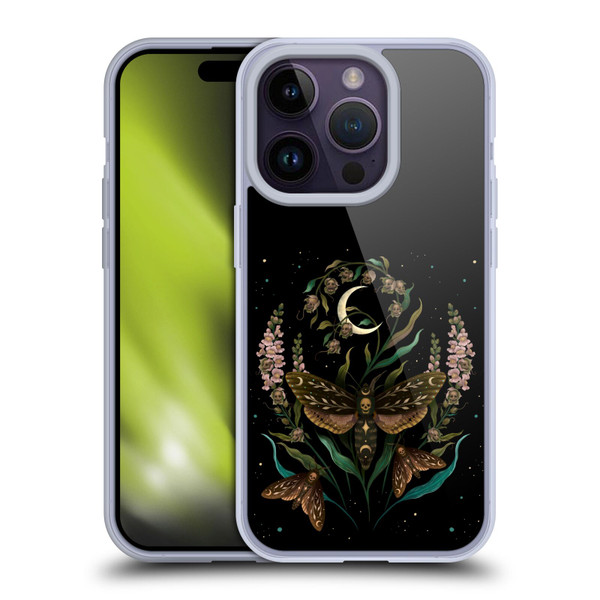 Episodic Drawing Illustration Animals Death Head Soft Gel Case for Apple iPhone 14 Pro