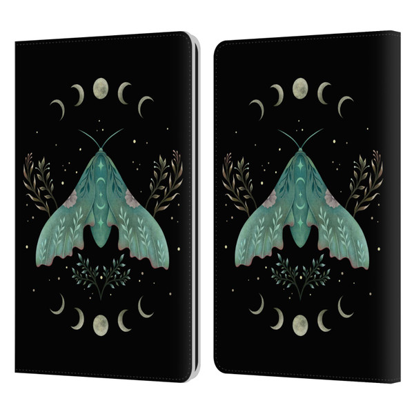 Episodic Drawing Illustration Animals Luna And Moth Leather Book Wallet Case Cover For Amazon Kindle Paperwhite 1 / 2 / 3