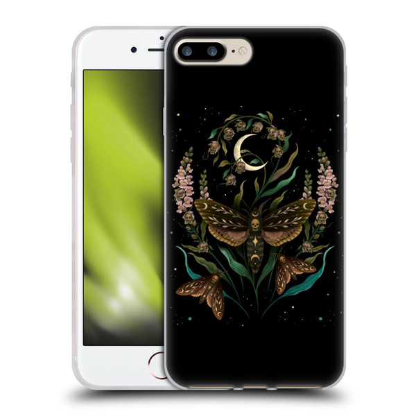 Episodic Drawing Illustration Animals Death Head Soft Gel Case for Apple iPhone 7 Plus / iPhone 8 Plus