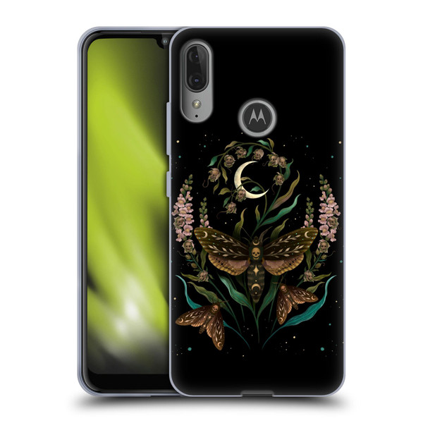 Episodic Drawing Illustration Animals Death Head Soft Gel Case for Motorola Moto E6 Plus