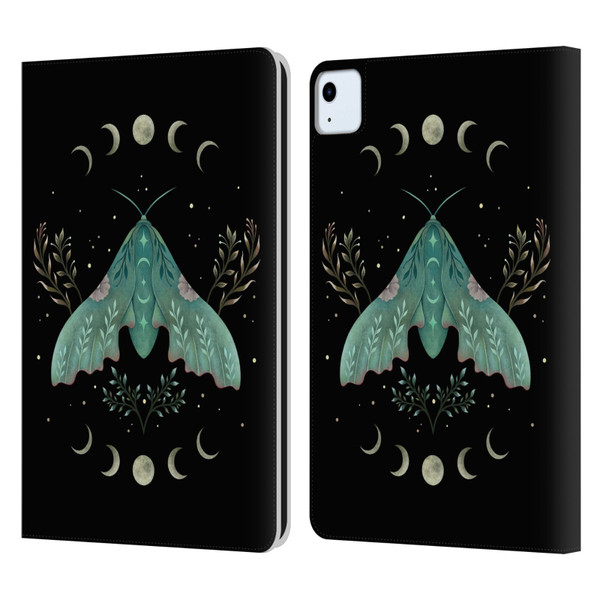 Episodic Drawing Illustration Animals Luna And Moth Leather Book Wallet Case Cover For Apple iPad Air 2020 / 2022