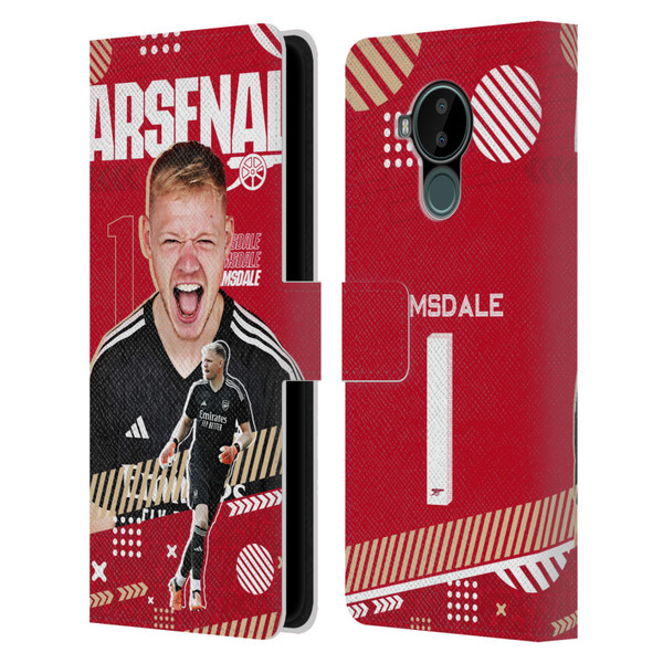 Arsenal FC 2023/24 First Team Aaron Ramsdale Leather Book Wallet Case Cover For Nokia C30