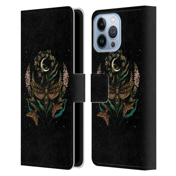 Episodic Drawing Illustration Animals Death Head Leather Book Wallet Case Cover For Apple iPhone 13 Pro Max