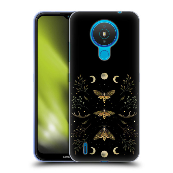 Episodic Drawing Illustration Animals Death Head Moth Night Soft Gel Case for Nokia 1.4