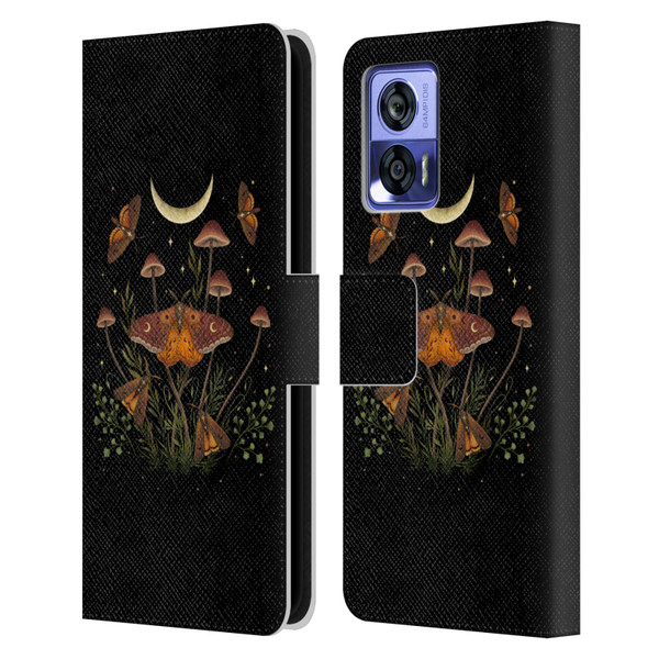 Episodic Drawing Illustration Animals Autumn Light Underwings Leather Book Wallet Case Cover For Motorola Edge 30 Neo 5G