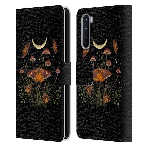 Episodic Drawing Illustration Animals Autumn Light Underwings Leather Book Wallet Case Cover For OnePlus Nord 5G