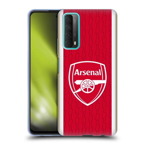 Arsenal FC 2023/24 Crest Kit Home Soft Gel Case for Huawei P Smart (2021)