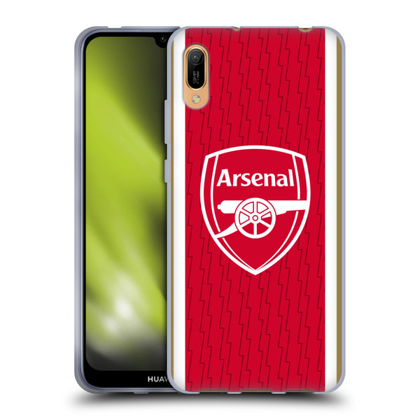 Arsenal FC 2023/24 Crest Kit Home Soft Gel Case for Huawei Y6 Pro (2019)
