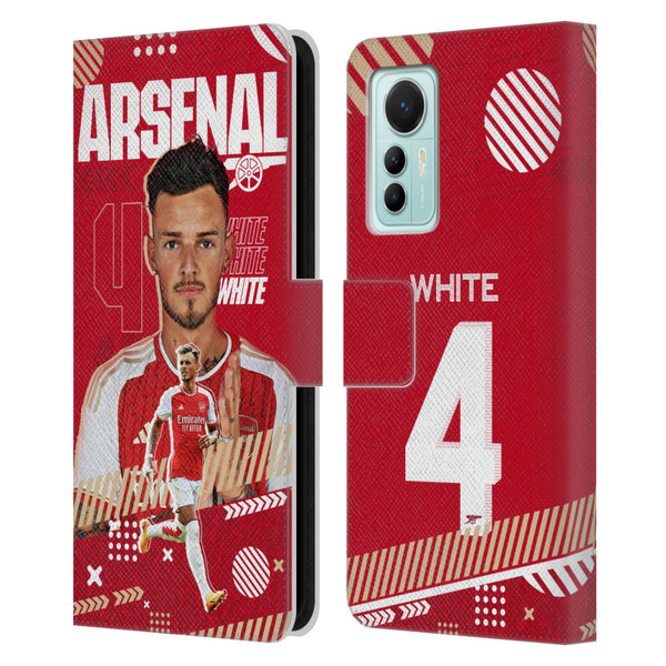 Arsenal FC 2023/24 First Team Ben White Leather Book Wallet Case Cover For Xiaomi 12 Lite