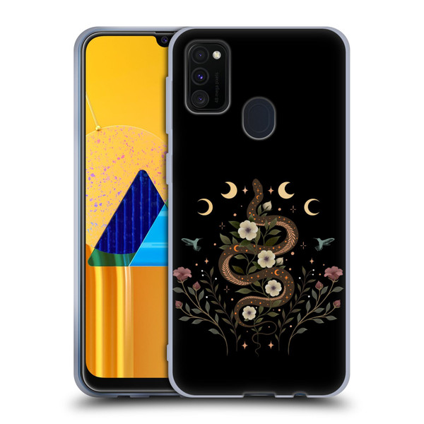 Episodic Drawing Illustration Animals Serpent Spell Soft Gel Case for Samsung Galaxy M30s (2019)/M21 (2020)