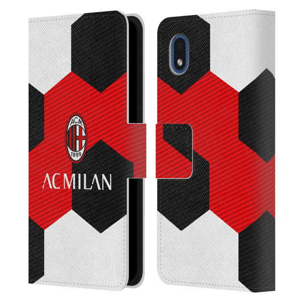 AC Milan Crest Ball Leather Book Wallet Case Cover For Samsung Galaxy A01 Core (2020)