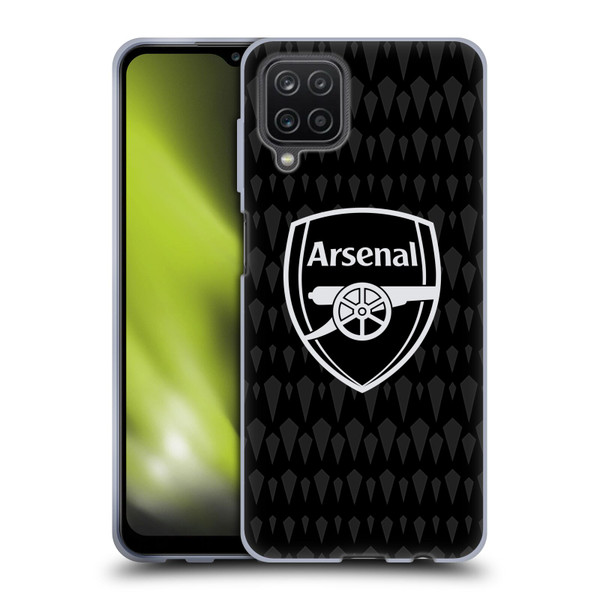 Arsenal FC 2023/24 Crest Kit Home Goalkeeper Soft Gel Case for Samsung Galaxy A12 (2020)