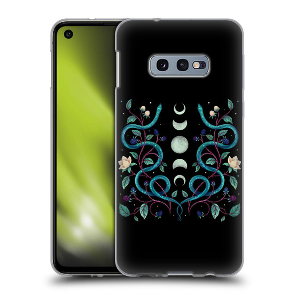 Episodic Drawing Illustration Animals Serpent Moon Soft Gel Case for Samsung Galaxy S10e