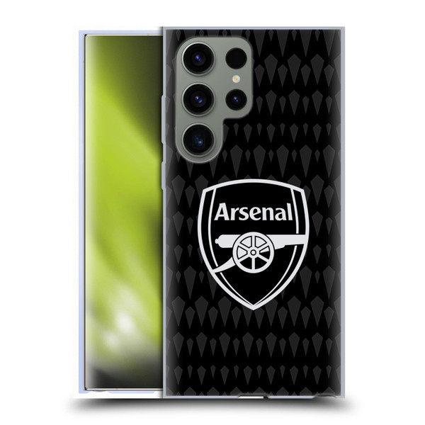 Arsenal FC 2023/24 Crest Kit Home Goalkeeper Soft Gel Case for Samsung Galaxy S23 Ultra 5G