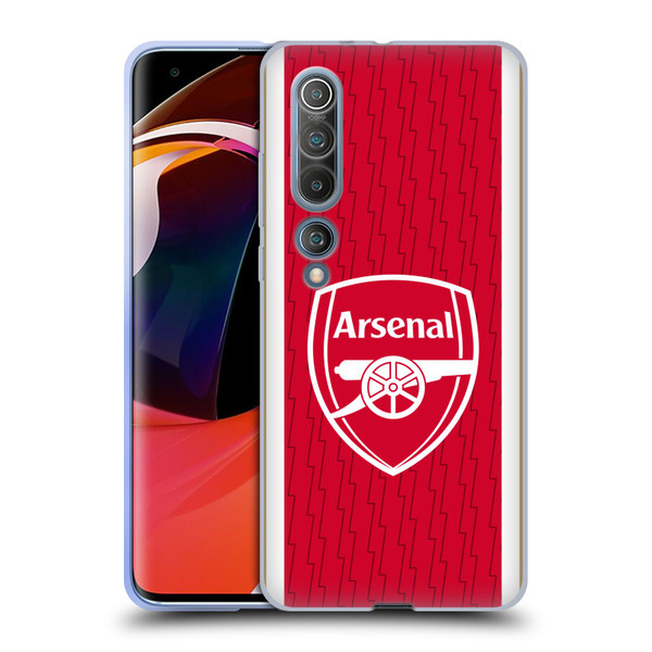 Arsenal FC 2023/24 Crest Kit Home Soft Gel Case for Xiaomi Mi 10 5G / Mi 10 Pro 5G