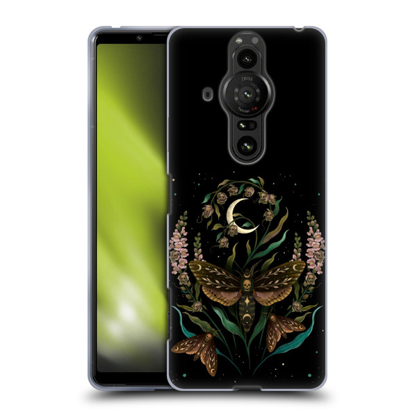 Episodic Drawing Illustration Animals Death Head Soft Gel Case for Sony Xperia Pro-I