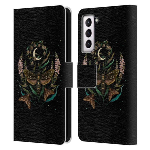 Episodic Drawing Illustration Animals Death Head Leather Book Wallet Case Cover For Samsung Galaxy S21 5G